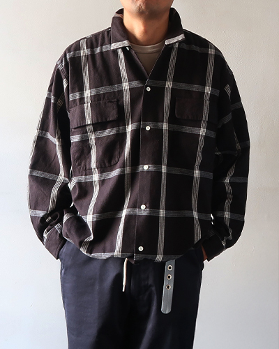 ○★新品未使用　nanamica　パラカチェックシャツ　M　グリーン系 nanamica パラカ チェック シャツ, Coral Green – Navyblue