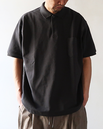 comm.arch. - Giza Cotton Knitted Polo Short Sleeve コムアーチ ギザ