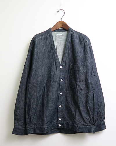SOWBOW - SOWBOW SHIRT-F CARDIGAN - 10oz DENIM - INDIGO 蒼氓 シャツカーディガン