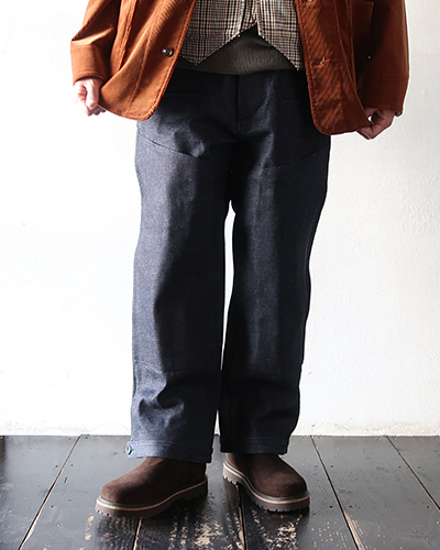 SASSAFRAS - Leaf Warden Pants 4/5 - 13.5oz Denim ササフラス リーフウォーデンパンツ 4/5