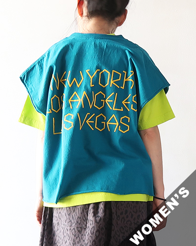 THE DAY ON THE BEACH - Loose fits Cutoff Sleeveless-T "I just wanna Trip" ザデイオンザビーチ カットオフスリーブレスT メール便可