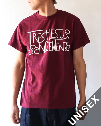 THE DAY ON THE BEACH - Short Sleeve Pocket-T "TRESTLES" - MAROON ザデイオンザビーチ 半袖 ポケット Tシャツ メール便可