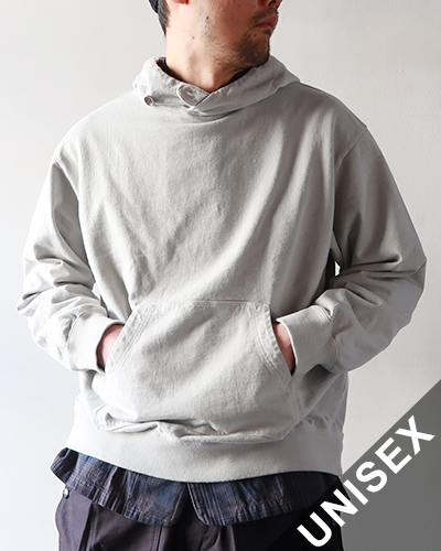 TIGRE BROCANTE ティグルブロカンテ ライトBD裏毛 タブクロスフーディー LIGHT GRAY
