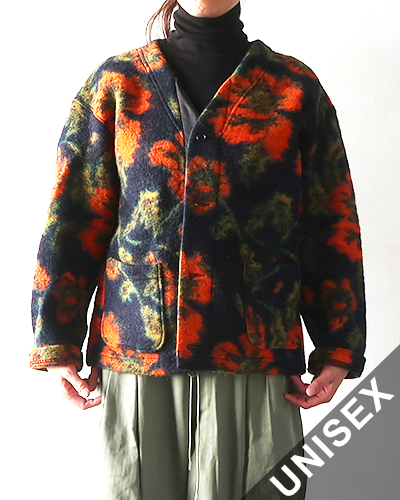 Engineered Garments - Knit Cardigan - Floral Knit Jacquard エンジニアドガーメンツ ニットカーディガン