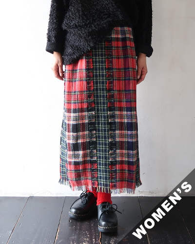 NEEDLES - C.C. Skirt - Wool Tartan Plaid ニードルズ シーシースカート
