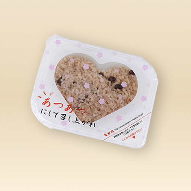 ハート赤飯ラッピング無し