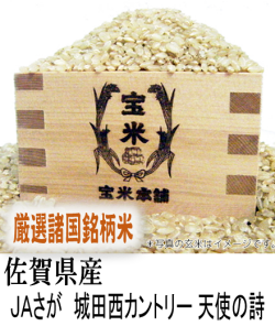 令和6年産　佐賀県産　ＪＡさが　城田西カントリー　プレミアム　天使の詩（玄米1Kg）　