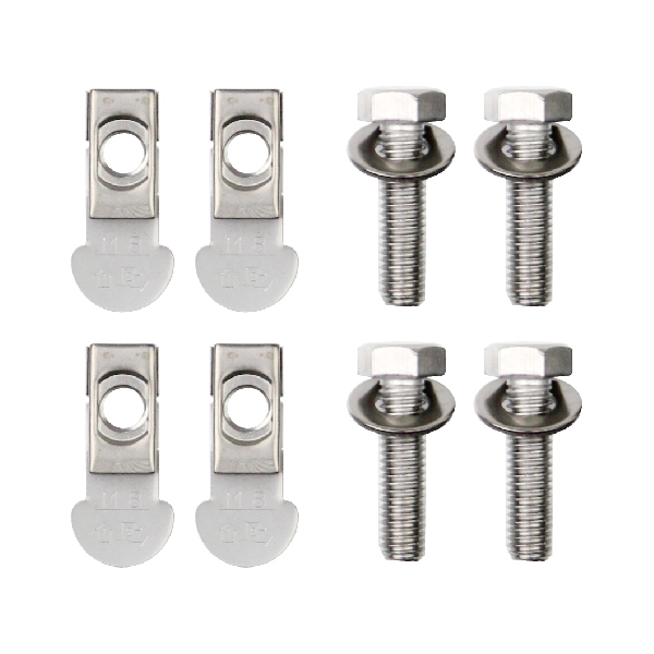 【メール便可】DRY・WAVE(ドライ・ウェーブ)支柱用(柱板厚1.2mm～4.0mm)インプルナットセット DRY-06-17＜M8×30＞(KAN・KBN・SF・SFL・SFK)