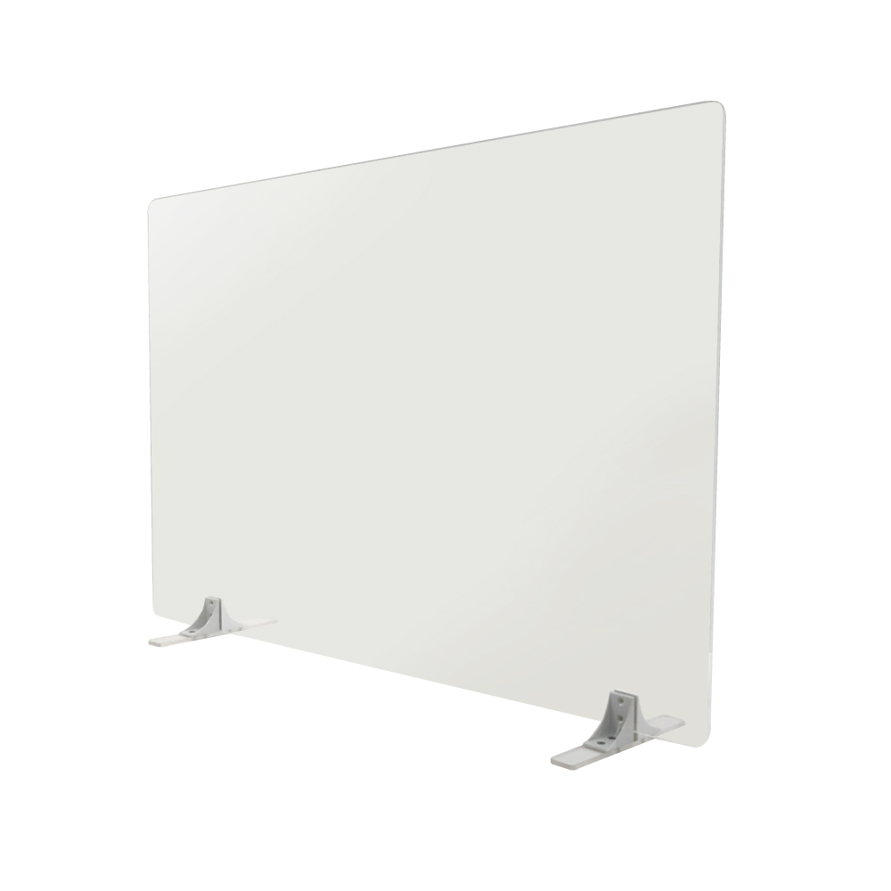 【飛沫感染対策】卓上パーテーション600×900(透明パネル)TTM-11F