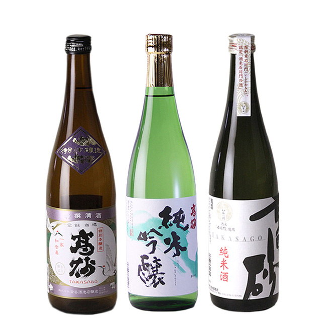 石川県酒蔵おすすめの日本酒ギフト、加賀地酒の720ml3本セット。