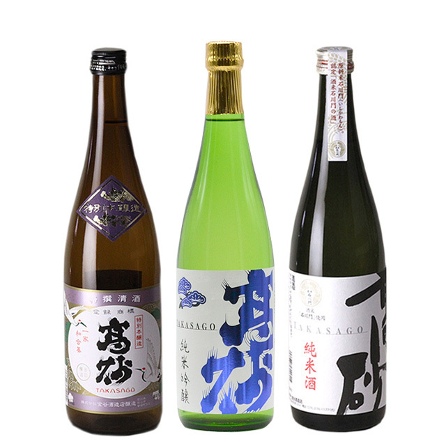 石川県酒蔵おすすめの日本酒ギフト、加賀地酒の720ml3本セット。