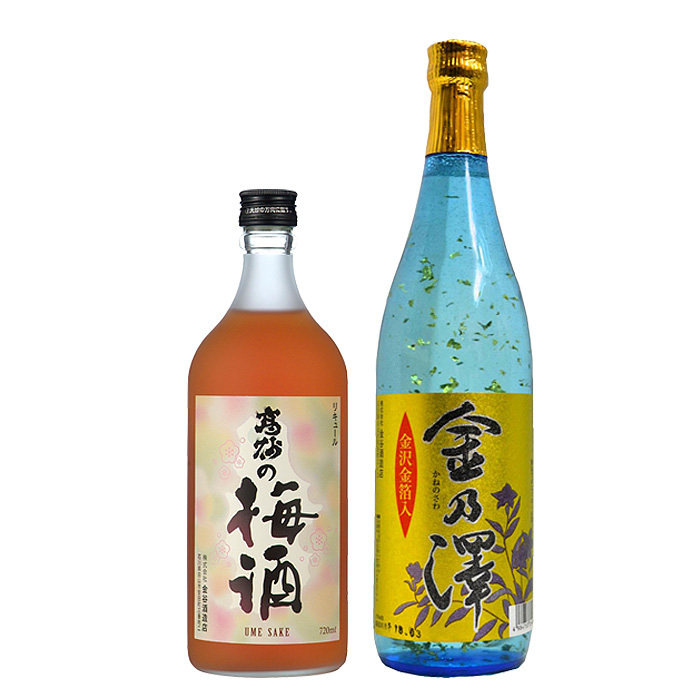 金澤 日本酒1800mlの2本セット 楽天市場】日本酒セット 金箔入り 金彩 Kinsai 純米酒 セット