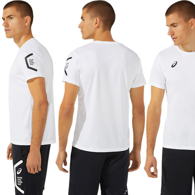 キココスタディノフ　アシックス　マルチカラーTシャツ　Mサイズ　半袖 キココスタディノフアシックスマルチカラーTシャツMサイズ半袖