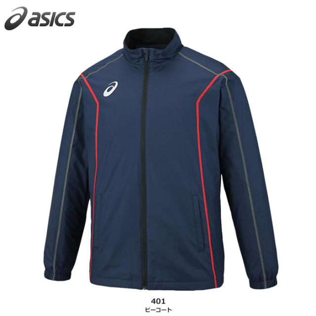 【アシックス】2031E059　裏トリコットブレーカージャケット（ステッチ/リサイクル素材）（S～3XL）