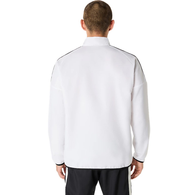 【新品未使用タグ付き】 AKRIS ケープ ジャケット サイズ36 ホワイト 25SS】【アシックス】2031E965 ドライクロスロゴテープジャケット （S