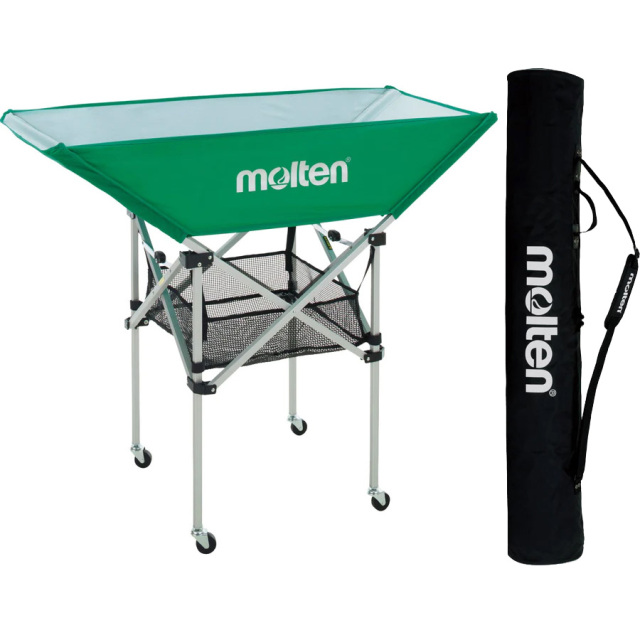 モルテン】BK0033 折りたたみ式平型ボールカゴ（背高）キャリーケース