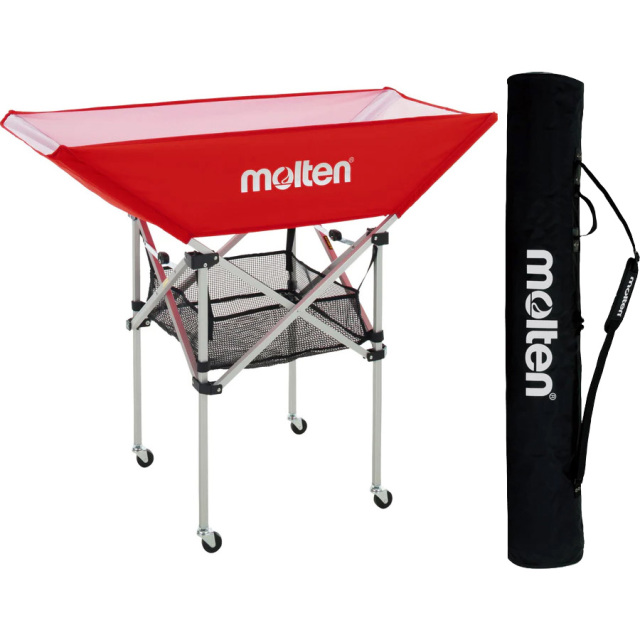 モルテン】BK0033 折りたたみ式平型ボールカゴ（背高）キャリーケース