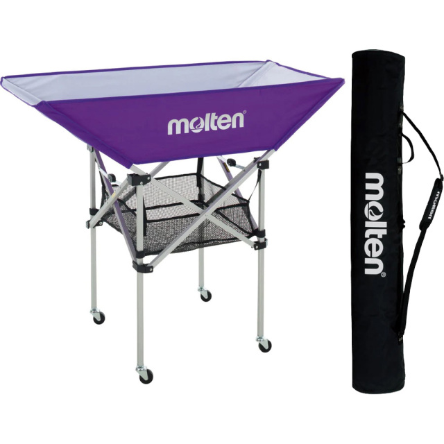 モルテン】BK0033 折りたたみ式平型ボールカゴ（背高）キャリーケース