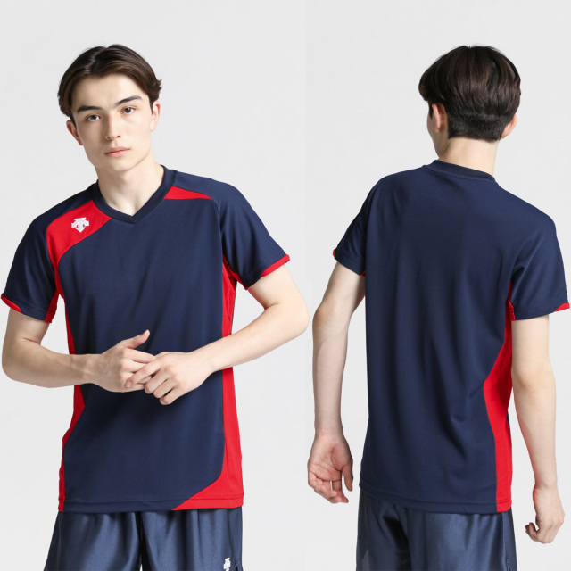 デサント】DSS4720B バレーボールシャツ【半袖】【すっきりシルエット