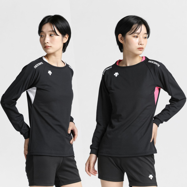DESCENTE - デサント　ワンピース　長袖ウェア　白　2024春夏  DJWXJB52 dvuxja52j.jpg
