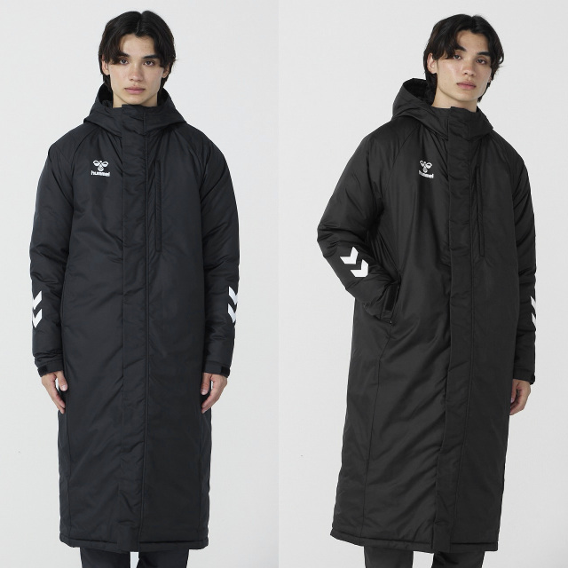 25FW】【ヒュンメル】HAW8118 チームパデッドロングコート（S-M～XO）