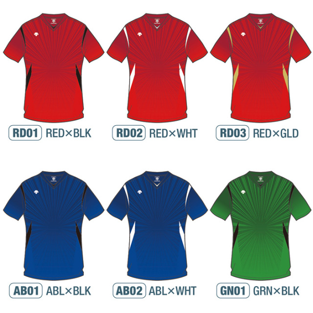 デサント】【lightCompo】OVL-L4320／4320W 昇華プリントゲームシャツ