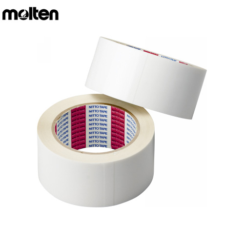 【モルテン】TP0025-W ポリラインテープDX【非伸縮タイプ】【直線用】／５０ｍｍ×５０ｍ（２巻入り）