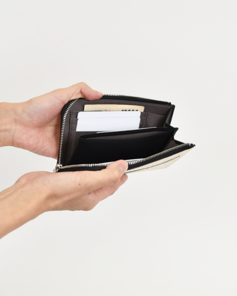 Neutral Gray・061 - L ZIP MIDDLE WALLET