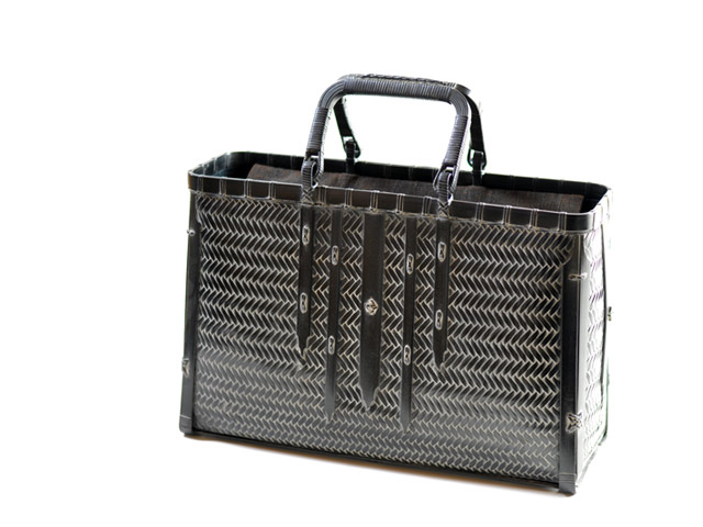 時代籠　長大　角手　竹バッグ　ビジネスバッグ　カート1