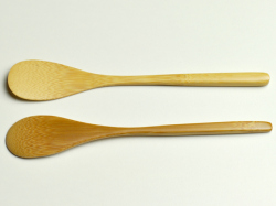 ジャムスプーン、竹製品、柄が長い、カトラリー、ナチュラル