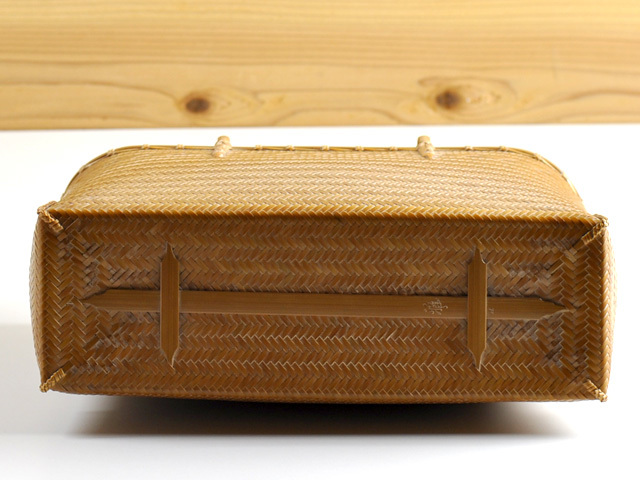 網代バッグ2L 模様入り/竹バッグ/女性/竹かご/国産/日本製 通販【竹  