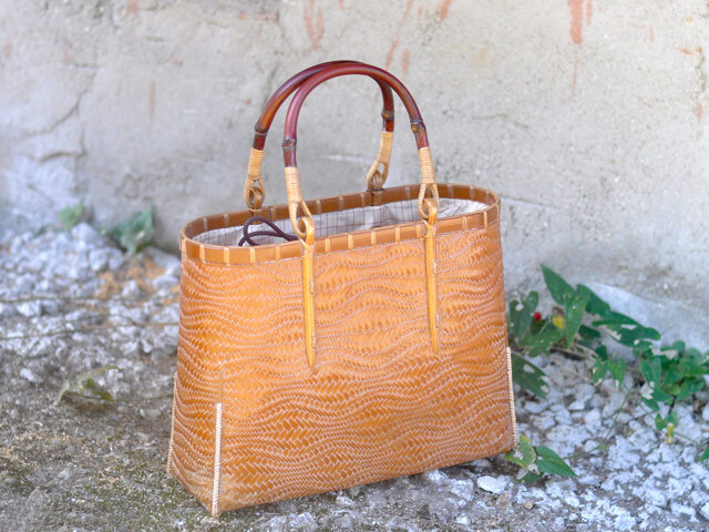 波網代編みバッグ 2L/竹バッグ/高級バッグ/レディース/バッグ通販