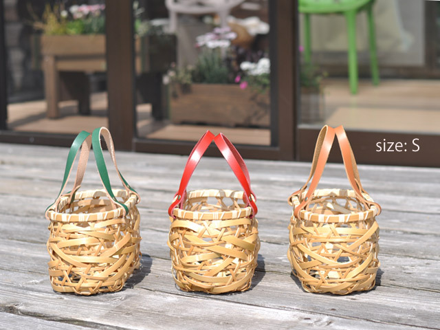 やたら編みかごバッグS/ミニバッグ/竹かごバッグ/カゴバッグ/竹バッグ  