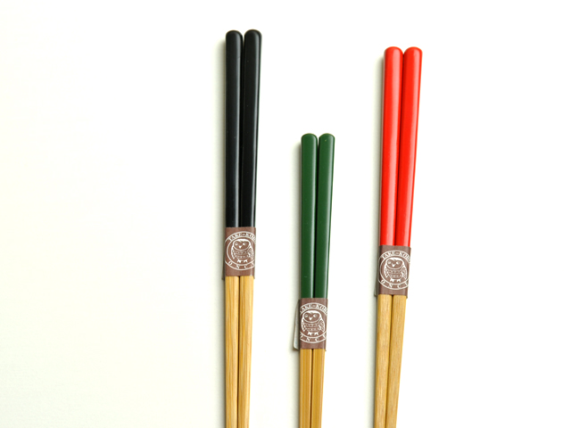 竹箸色彩3膳セット　家族箸　色が選べる　カート1