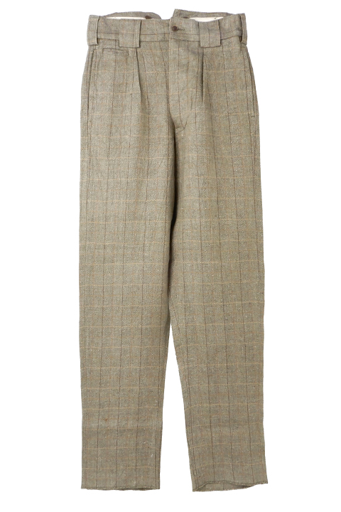ENGINEER PANT-HEMP LINEN CHECK/エンジニアパンツ-ヘンプリネンチェック