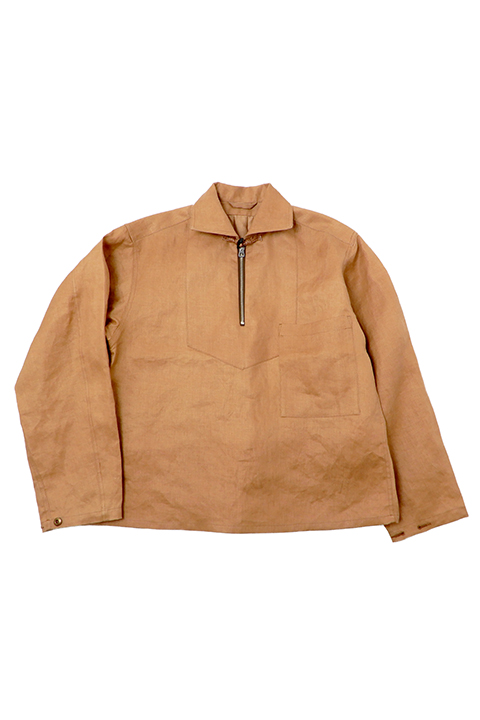 FISHERMAN ZIP-UP SHIRT KAKISHIBU / フィッシャーマンジップアップシャツカキシブ