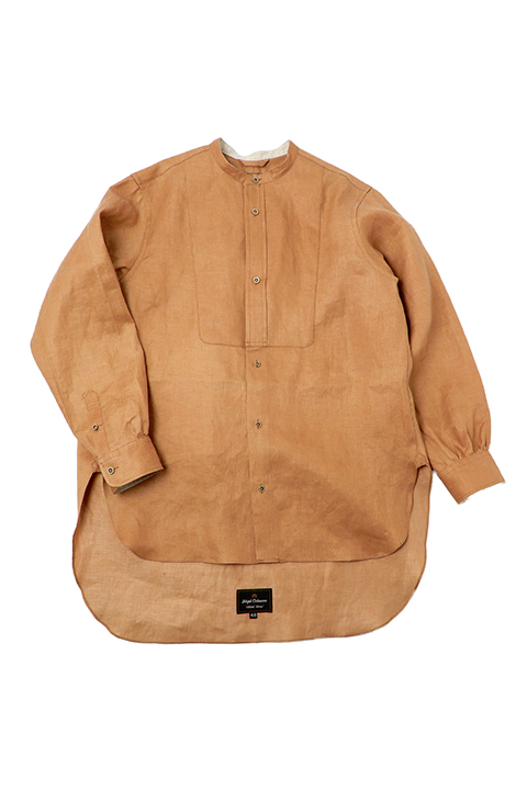 FISHERMAN SHIRT KAKISHIBU LINEN / フィッシャーマンシャツカキシブリネン