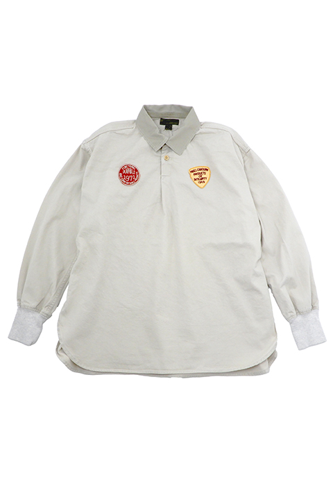 nigel cabourn ラガーシャツ 50サイズ グレー Nigel Cabourn