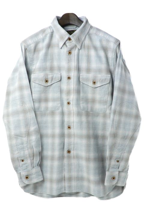 THARKAY SHIRT-OMBRE NEL/ターカイシャツ-オンブレ-ネル