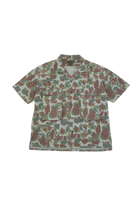 ARMY SHIRT SHORT SLEEVE - CAMO / アーミーシャツ ショートスリーブ - カモ