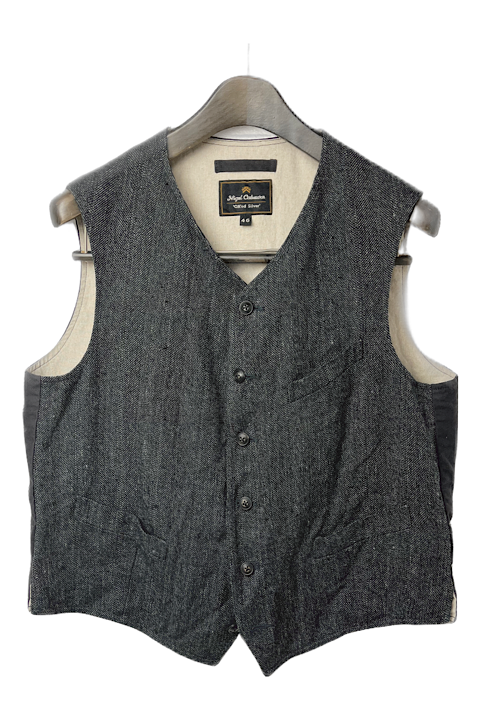 OX'ED SILVER COBBLER VEST -HEMP STRIPE/オックスドシルバーコブラー