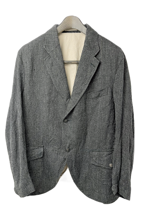 OX'ED SILVER COBBLER JACKET-HEMP STRIPE/オックスドシルバー