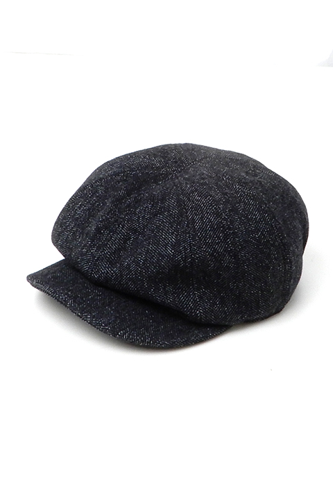 OX'ED SILVER COBBLER CASQUETTE - SMALL HB STRIPE / コブラーキャスケット - スモール ヘリンボーンストライプ