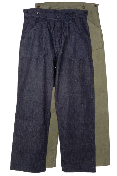 DECK PANT - 10.5oz DENIM / デッキパンツ - 10.5ozデニム [2023春夏]