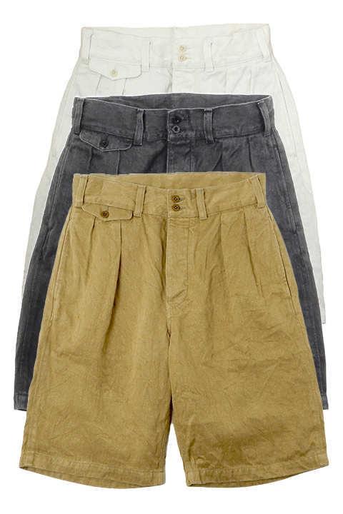 DESERT SHORT - HEMP DENIM / デザートショーツ - ヘンプデニム [2023春夏]