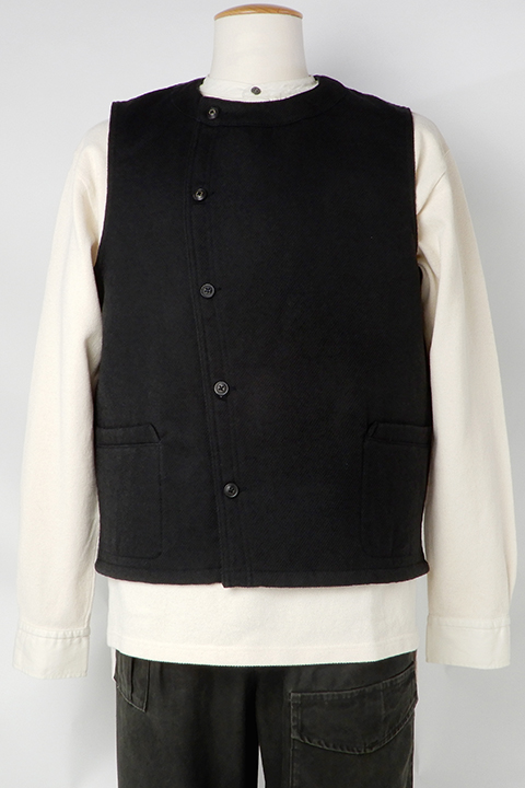 OX’ED SILVER FARMER VEST CAVALRY TWILL/オックスドシルバーファーマーベストキャバルリーツイル