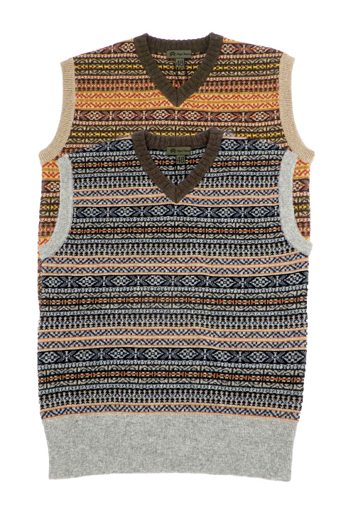 FAIRISLE V-NECK VEST/フェアアイルブイネックベスト