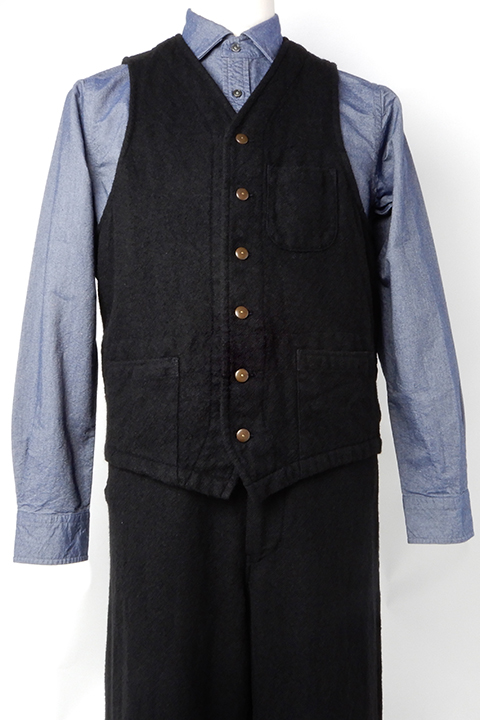 HOSPITAL VEST - FULLING WOOL / ホスピタルベスト - フリングウール