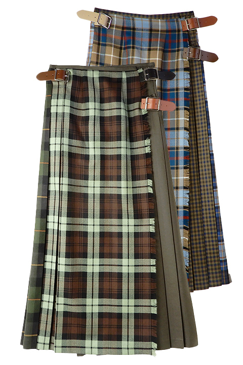 [WOMAN] KILT SKIRT-LONG O.O.D / ウーマンキルトスカート-オニールオブダブリン