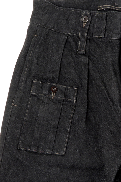 BRITISH ARMY PANT - BLACK DENIM / ブリティッシュアーミーパンツ